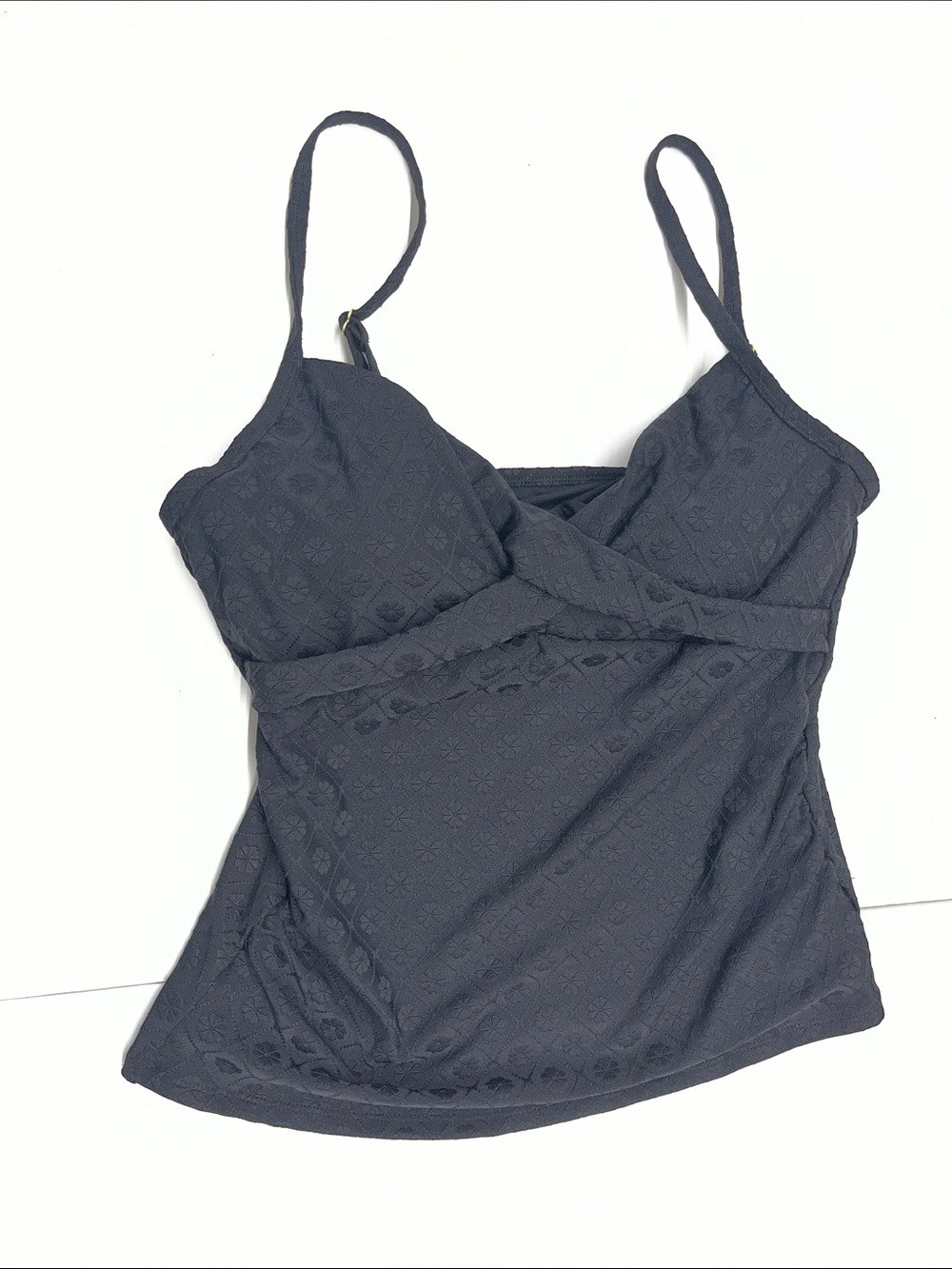 NEW Lands’ End Women’s Black Camisole Swim Tank Top